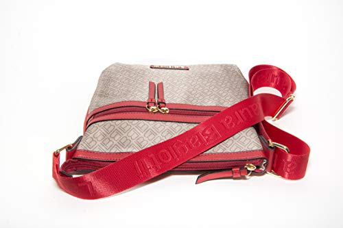 Laura Biagiotti Bolso mujer bandolera nylon lavable bandolera línea THIA LB20S-105-2 col. rojo Victor Line srl