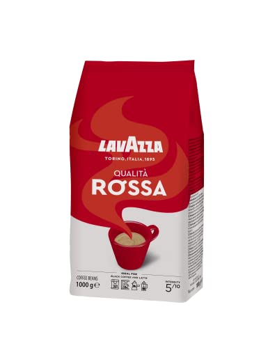 Lavazza Café en Grano Espresso Qualità Rossa, Paquete de 1 Kg