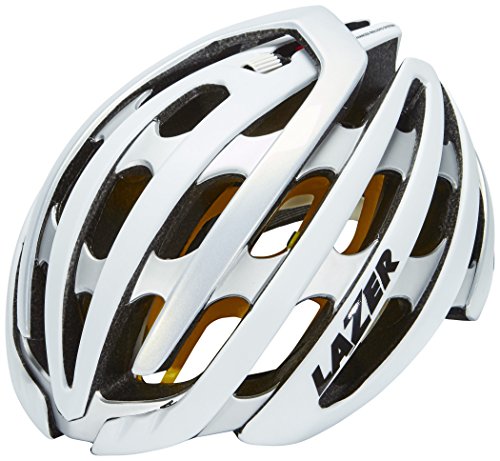 Lazer Casco Z1 MIPS, Todo el año, Unisex, Color Blanco/Plateado, tamaño Small