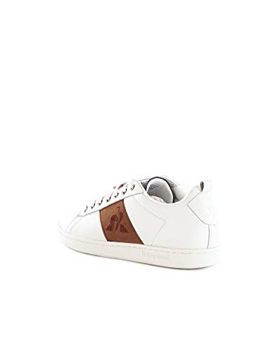 Le Coq Sportif COURTCLASSIC, Zapatillas Deportivas Hombre, Optical White/Cognac, 44 EU