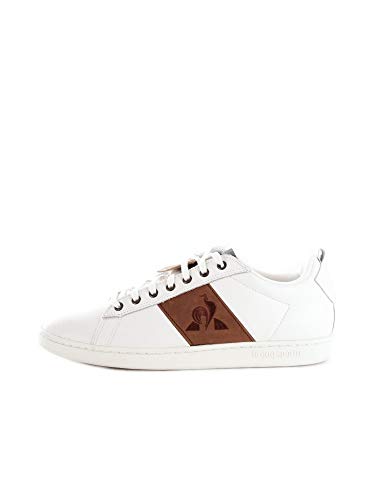 Le Coq Sportif COURTCLASSIC, Zapatillas Deportivas Hombre, Optical White/Cognac, 44 EU