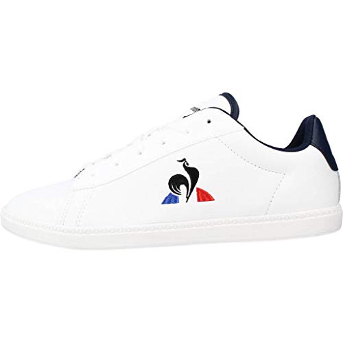 Le Coq Sportif Courtset GS, Zapatillas Unisex Adulto, Optical White/Dress Blue, 39 EU