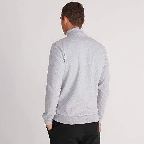 Le Coq Sportif ESS FZ Sweat N°2 Sudadera, Hombre, Gris chiné Clair, S