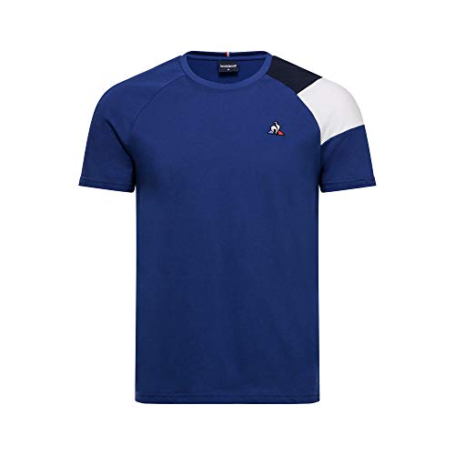 Le Coq Sportif ESS tee SS N°10 M Camiseta, Hombre, n.o.w/Black/Gris Chine, L