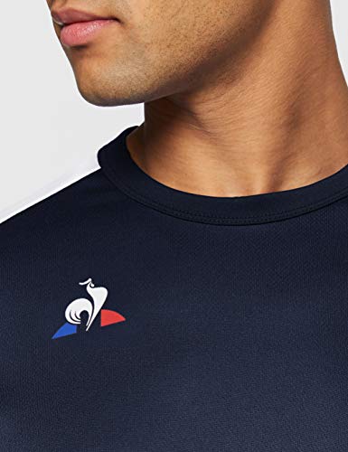 Le Coq Sportif N°8 Maillot Match Camiseta de Manga Corta, Hombre, Blue/New Optical, 2XL