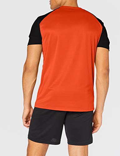 Le Coq Sportif N°8 Maillot Match MC Camiseta de Manga Corta, Hombre, Orange/Black, 4XL