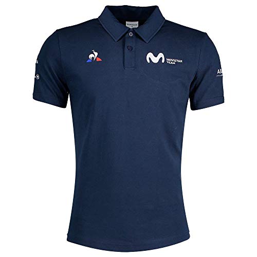 Le Coq Sportif Polo SS Presentation Coton Camiseta, Hombre, Dress Blues, S