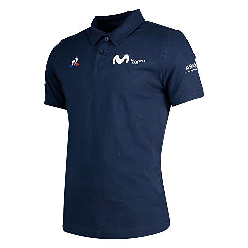 Le Coq Sportif Polo SS Presentation Coton Camiseta, Hombre, Dress Blues, S