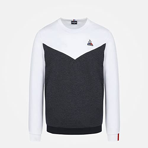 Le Coq Sportif Sudadera Marca Modelo Saison 1 Crew Sweat N°1 M, N.Optical White/Sky Captain St