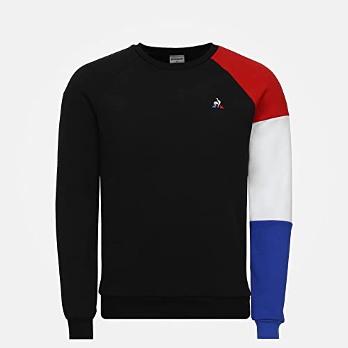 Le Coq Sportif Tri LF BBR Crew Sweat N°2 M Sudadera, Hombre, Black/Cobalt