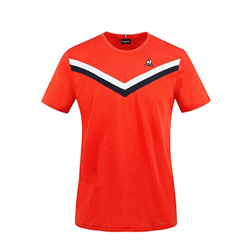 Le Coq Sportif Tri tee SS N°6 M Camiseta de Manga Corta, Hombre, Orange, XS