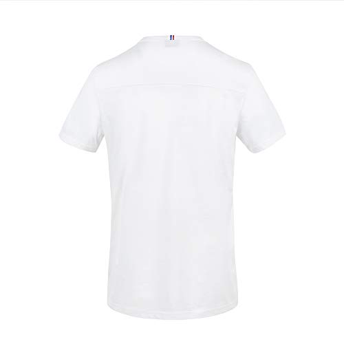 Le Coq Sportif Tri tee SS N°6 M Camiseta de Manga Corta, Hombre, Sky Captain/Orange, XS