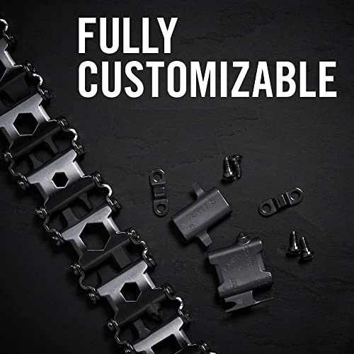 Leatherman Tread Metric - Pulsera multiusos con 29 herramientas incluyendo destornilladores, llaves hexagonales e inglesas, herramienta de bricolaje hecha en EE.UU., acero inoxidable