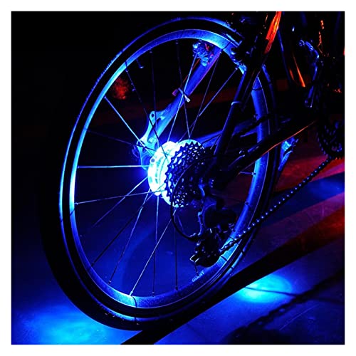 Led Bike Wheel Lights, Bicycle Wheel Light, Bicycle Light, Bicycle Spoke Lights, Cycling Hubs Lights Front Rear Bike Light IP55 Waterproof Spoke Decoration Warning Lamp Hub ( Color : White1 )
