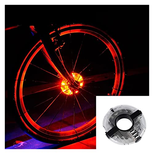 Led Bike Wheel Lights, Bicycle Wheel Light, Bicycle Light, Bicycle Spoke Lights, Cycling Hubs Lights Front Rear Bike Light IP55 Waterproof Spoke Decoration Warning Lamp Hub ( Color : White1 )