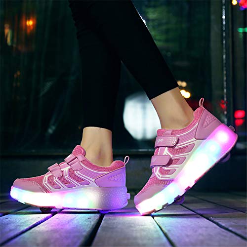 Led Luces Zapatos con Ruedas para Pequeños Niño y Niña Automática Calzado de Skateboarding Deportes de Exterior Patines en Línea Brillante Mutilsport Aire Libre y Deporte Gimnasia Running Zapatillas