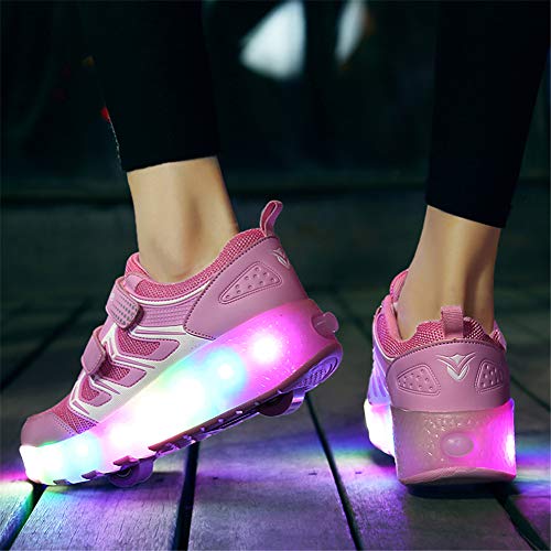 Led Luces Zapatos con Ruedas para Pequeños Niño y Niña Automática Calzado de Skateboarding Deportes de Exterior Patines en Línea Brillante Mutilsport Aire Libre y Deporte Gimnasia Running Zapatillas