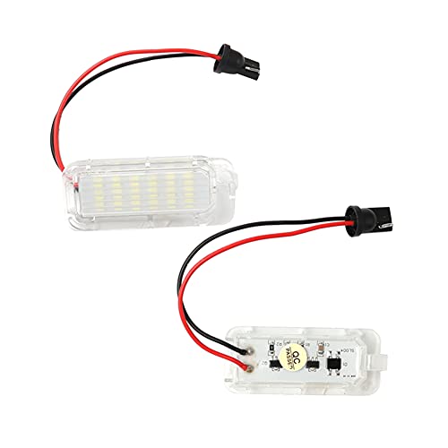 LEDFEWAG 2 piezas LEd Luces de matrícula para coche Compatible para Focus 5D(09-) /Mondeo (08-)/ Ford Fiseta(09-) etc.