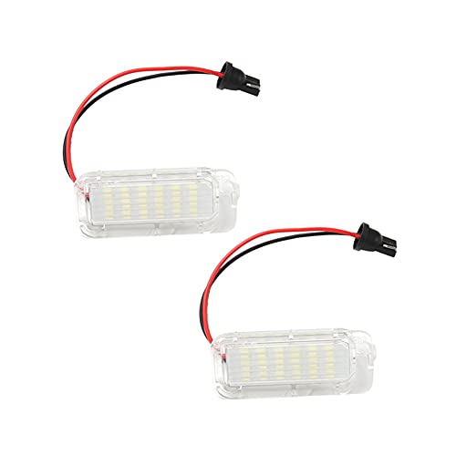 LEDFEWAG 2 piezas LEd Luces de matrícula para coche Compatible para Focus 5D(09-) /Mondeo (08-)/ Ford Fiseta(09-) etc.