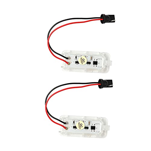 LEDFEWAG 2 piezas LEd Luces de matrícula para coche Compatible para Focus 5D(09-) /Mondeo (08-)/ Ford Fiseta(09-) etc.