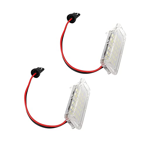 LEDFEWAG 2 piezas LEd Luces de matrícula para coche Compatible para Focus 5D(09-) /Mondeo (08-)/ Ford Fiseta(09-) etc.