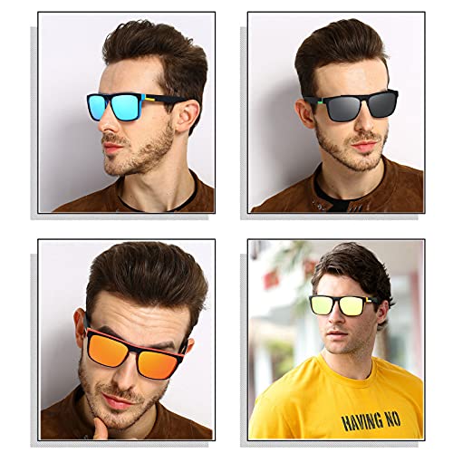 LEDING&BEST Gafas de sol polarizadas Hombre Mujere/verano Aire libre Deportes Golf Ciclismo Pesca Senderismo 100% Protección UV400 Gafas para Conducción