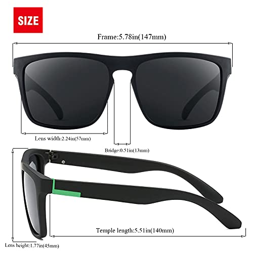 LEDING&BEST Gafas de sol polarizadas Hombre Mujere/verano Aire libre Deportes Golf Ciclismo Pesca Senderismo 100% Protección UV400 Gafas para Conducción