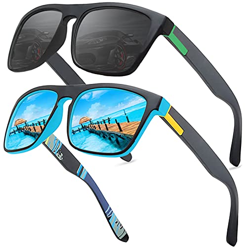 LEDING&BEST Gafas de sol polarizadas Hombre Mujere/verano Aire libre Deportes Golf Ciclismo Pesca Senderismo 100% Protección UV400 Gafas para Conducción