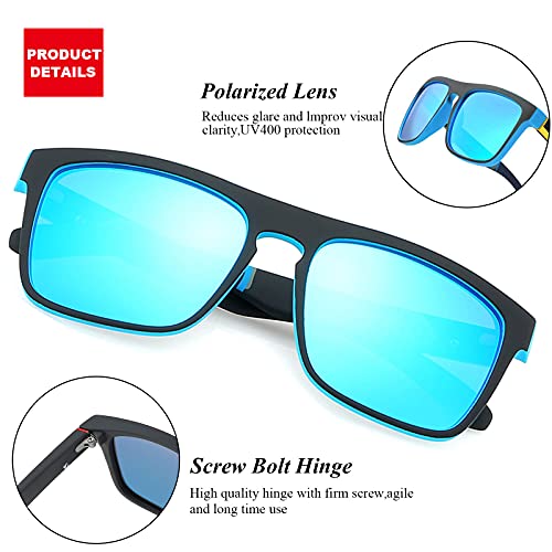 LEDING&BEST Gafas de sol polarizadas Hombre Mujere/verano Aire libre Deportes Golf Ciclismo Pesca Senderismo 100% Protección UV400 Gafas para Conducción