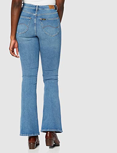 Lee Breese Patch Pocket Vaqueros, Blue Aged, 31W / 33L para Mujer