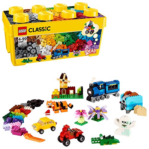 LEGO 10696 Classic Caja de Ladrillos Creativos Mediana, Juego de Construcción para Niños y Niñas +4 años