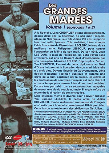 Les Grandes marées - Volume 1, épisodes 1 & 2 - Nicole Calfan, Bernard Le Coq, Pierre Vaneck, Jean-Marc Thibault, Jean-Pierre Bouvier, Alain Doutey- DVD