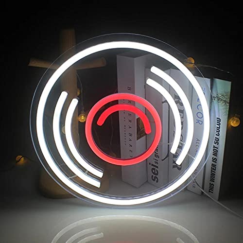 Letreros de luces de neón Led Ing Cd Record Arte colgante de pared Lámparas de noche alimentadas por Usb Letreros personalizados Tienda Música Bar Decoración de la habitación