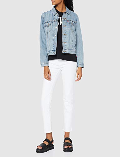 Levi's 724 High Rise Straight Vaqueros, Western White, 30W / 32L para Mujer