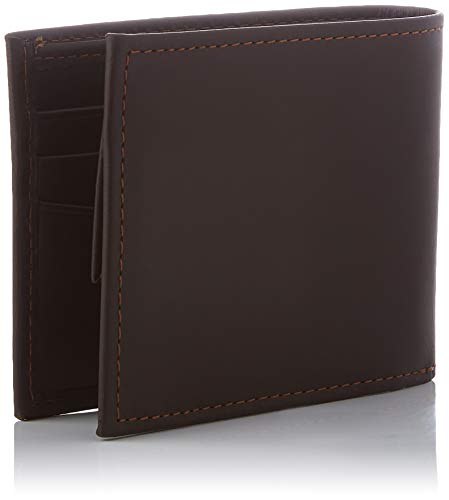 Levi's Casual Classics Hunte Coin Bifold-Batwing, Accesorio de Viaje-Billetera Plegable para Hombre, marrón Oscuro, UN