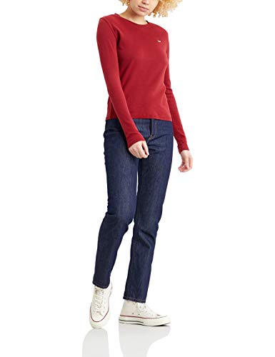 Levi's LS Baby tee Camiseta, Biking Red, M para Mujer