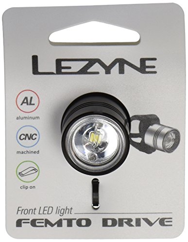 LEZYNE 1-LED-1-V104 Luz Led Delantera, Negro, M