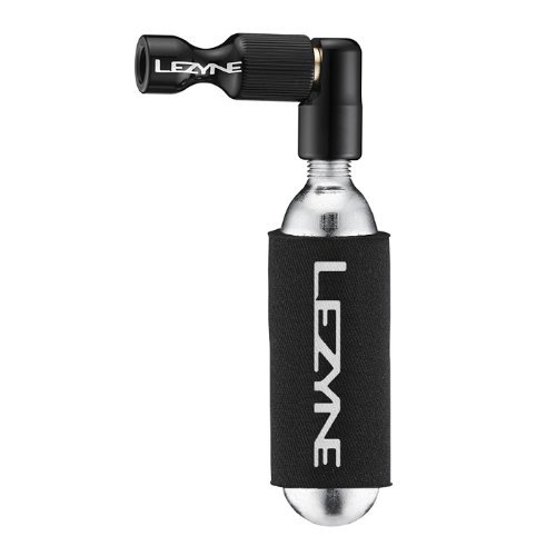 LEZYNE - Trigger Drive CO2 For Shrader/Presta with Neoprene Sleeve, Color Negro,Plateado