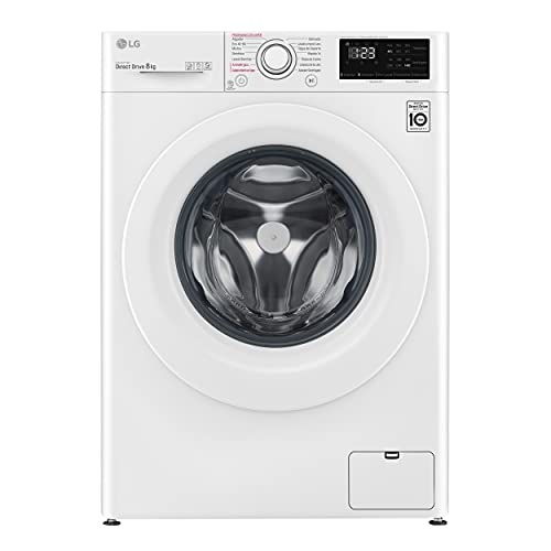 LG F4WV3008S3W Lavadora inteligente 8kg, 1400 RPM, Clasificación C, Blanca, Serie 300