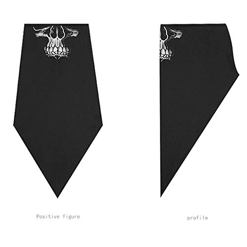 LieYuSportFF Bandana Multifunción,Bufanda Pañuelos Cabeza Bici A Prueba de Viento Proteccion Solar,Multifunción Bufanda para Senderismo, Secado Rápido Multifunción Bufanda Triangular,Negro