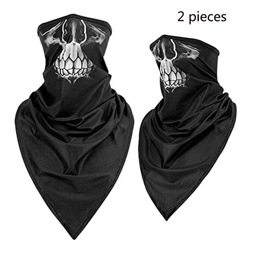 LieYuSportFF Bandana Multifunción,Bufanda Pañuelos Cabeza Bici A Prueba de Viento Proteccion Solar,Multifunción Bufanda para Senderismo, Secado Rápido Multifunción Bufanda Triangular,Negro