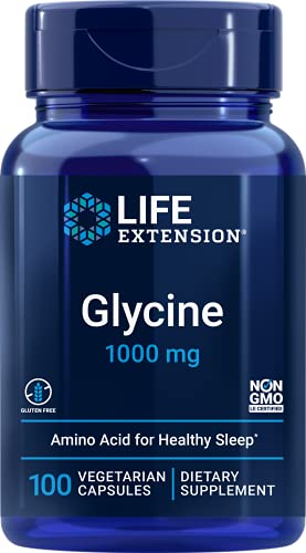 Life Extension, Glicina, 1,000 mg, 100 cápsulas veganas, sin soja, sin gluten