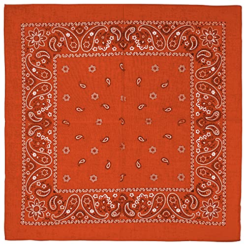 LIPODO Pañuelo Bandana by bandanasbandana (Talla única - Naranja)