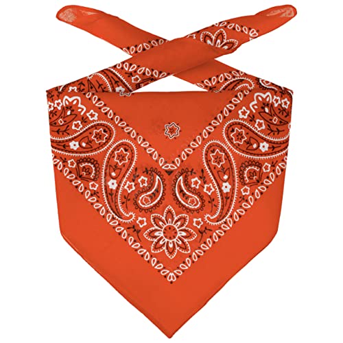 LIPODO Pañuelo Bandana by bandanasbandana (Talla única - Naranja)