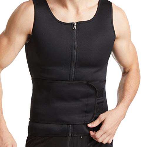 Litthing Chaleco Sauna para Hombre Fajas Deportivas Chaleco Sudoracion Camiseta Térmica Muscular Vest para Deporte Fitness