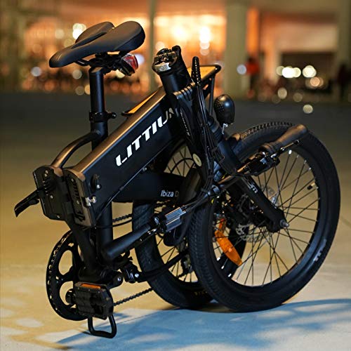 Littium Bicicleta eléctrica Ibiza Dogma 03 14A Negra, Adultos Unisex, Plegable