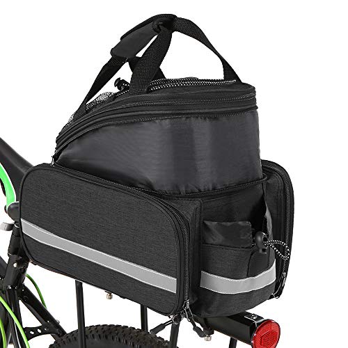 Lixada Alforja Bicicleta Bolsa de Sillín Ciclismo Tronco Pack Bolsa de Transporte para MTB Bicicleta Bicicleta de Carretera