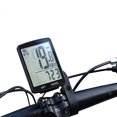 Lixada Impermeable Bicicleta Computadora Inalámbrico LCD Pantalla Multifuncional Velocímetro Odómetro Montar 2.8 Pulgadas