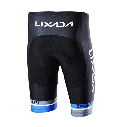 Lixada Maillots de Ciclismo Hombres Camiseta y Pantalones Cortos de Ciclismo Conjunto de Ropa Para Ciclismo Al Aire Libre