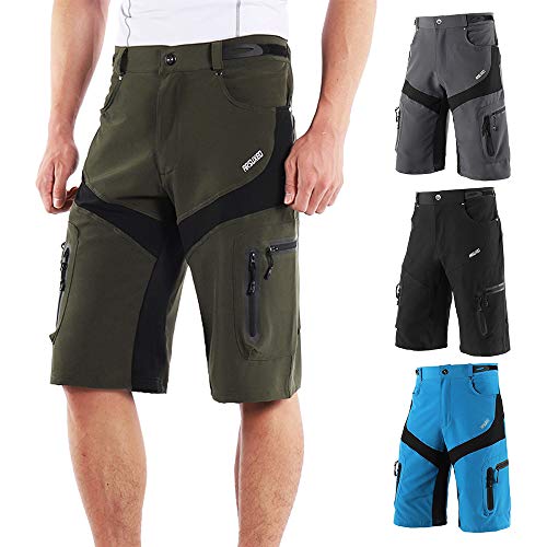 Lixada Pantalones Cortos de Ciclismo Hombres Tipo Casual para Ciclismo Running Fitness Deportes al Aire Libre